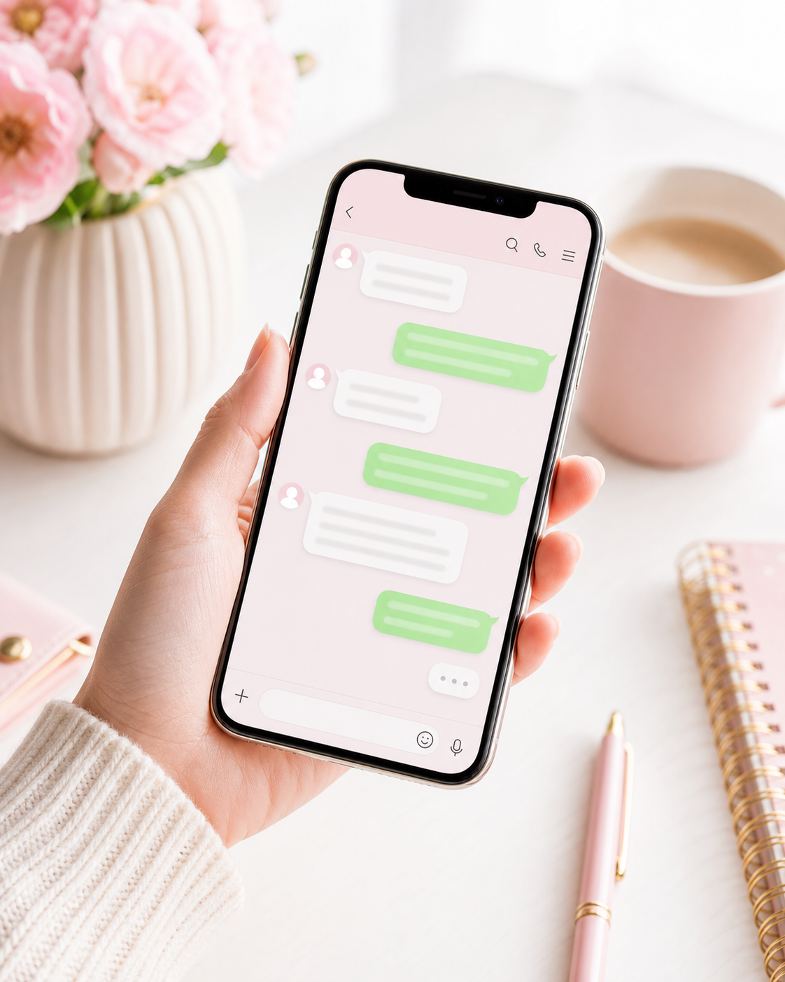 LINE相談のスマホ画面イメージ